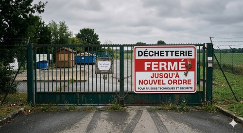 Fermeture de la déchetterie
