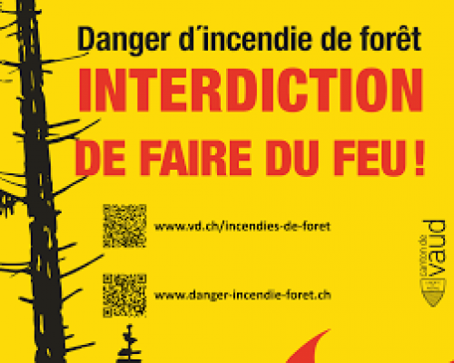 Interdiction d’allumer des feux en plein air et d’utiliser des engins pyrotechniques